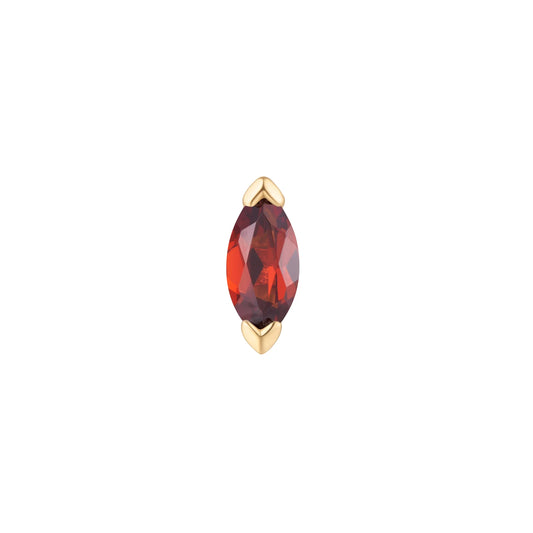 ZURI + GARNET - THREADLESS END *PRE-ORDER* Buddha Jewelry