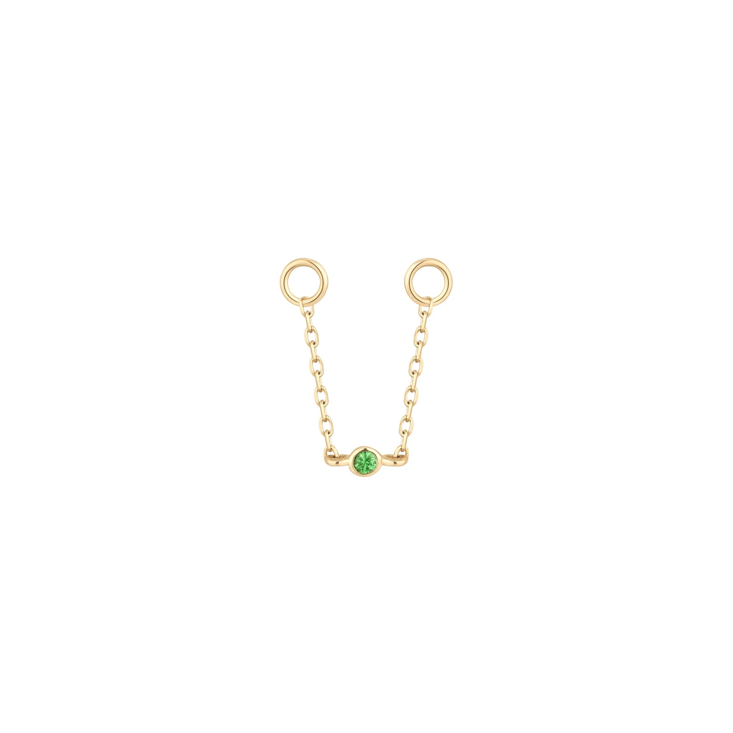 ROUND CENTER + TSAVORITE - CHAIN *PRE-ORDER* Buddha Jewelry