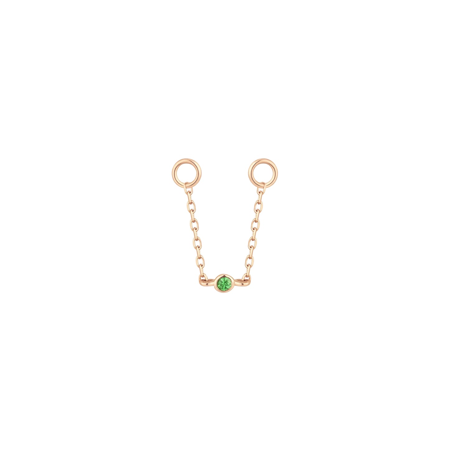 ROUND CENTER + TSAVORITE - CHAIN *PRE-ORDER* Buddha Jewelry