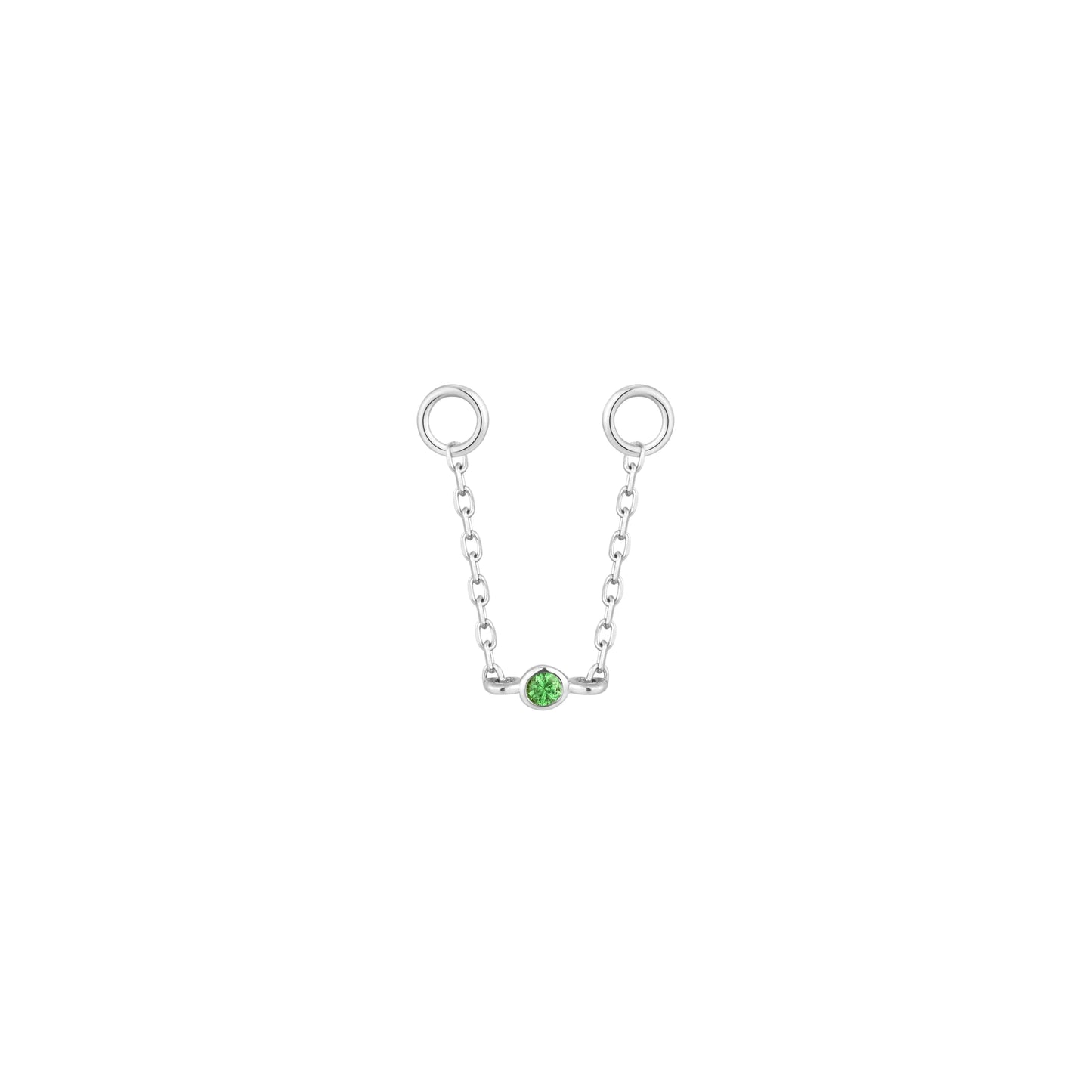 ROUND CENTER + TSAVORITE - CHAIN *PRE-ORDER* Buddha Jewelry