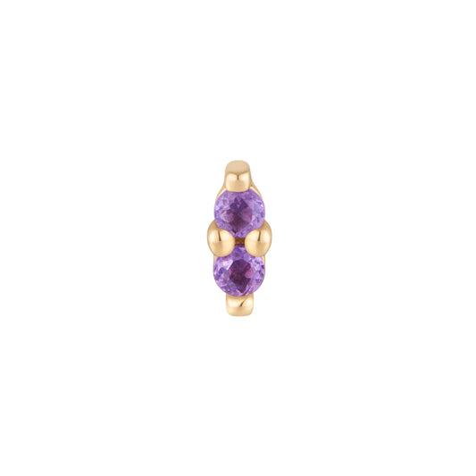 MISHKA 2 + AMETHYST - THREADLESS END *PRE-ORDER* Buddha Jewelry