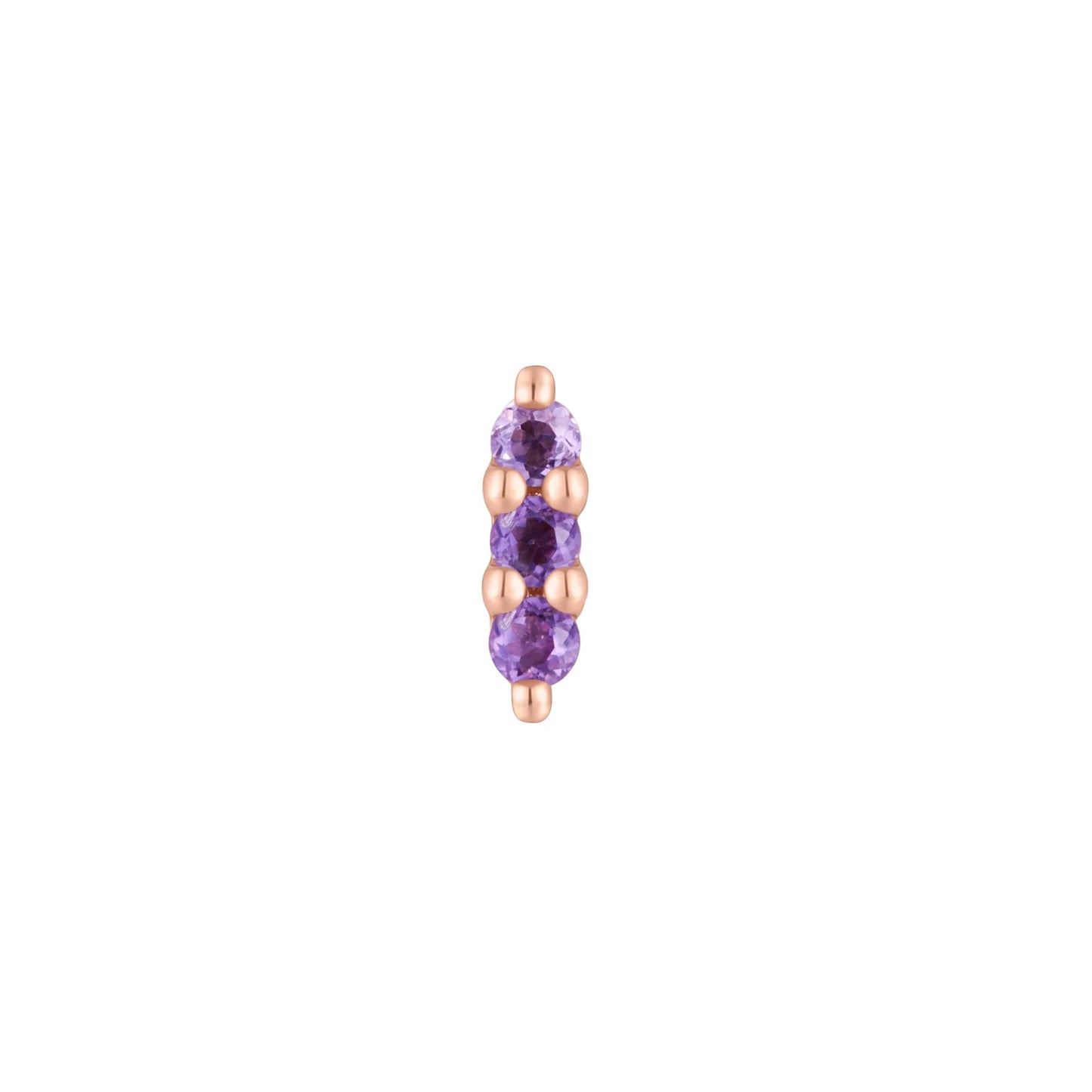 MISHKA 3 + AMETHYST - THREADLESS END *PRE-ORDER* Buddha Jewelry