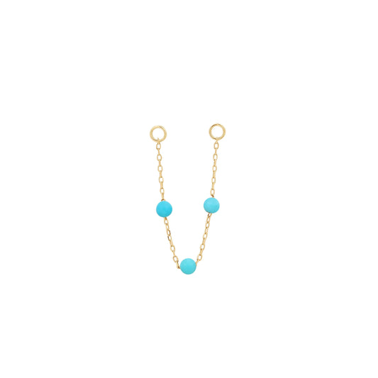 3 BEAD + TURQUOISE - CHAIN *PRE-ORDER* Buddha Jewelry
