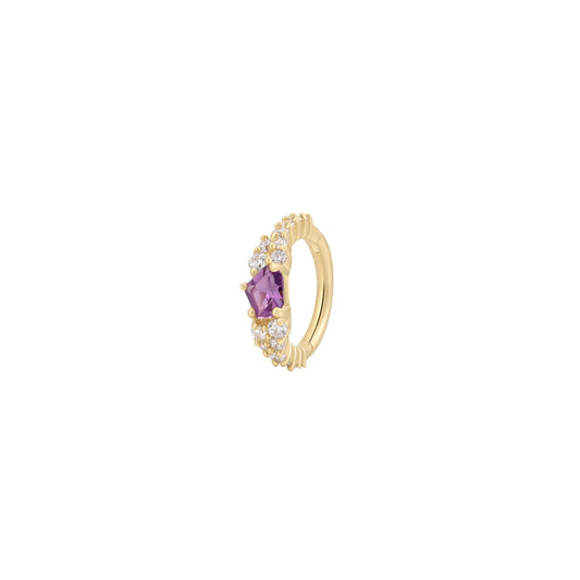 INSPIRATION + AMETHYST - CLICKER RING *PRE-ORDER* Buddha Jewelry