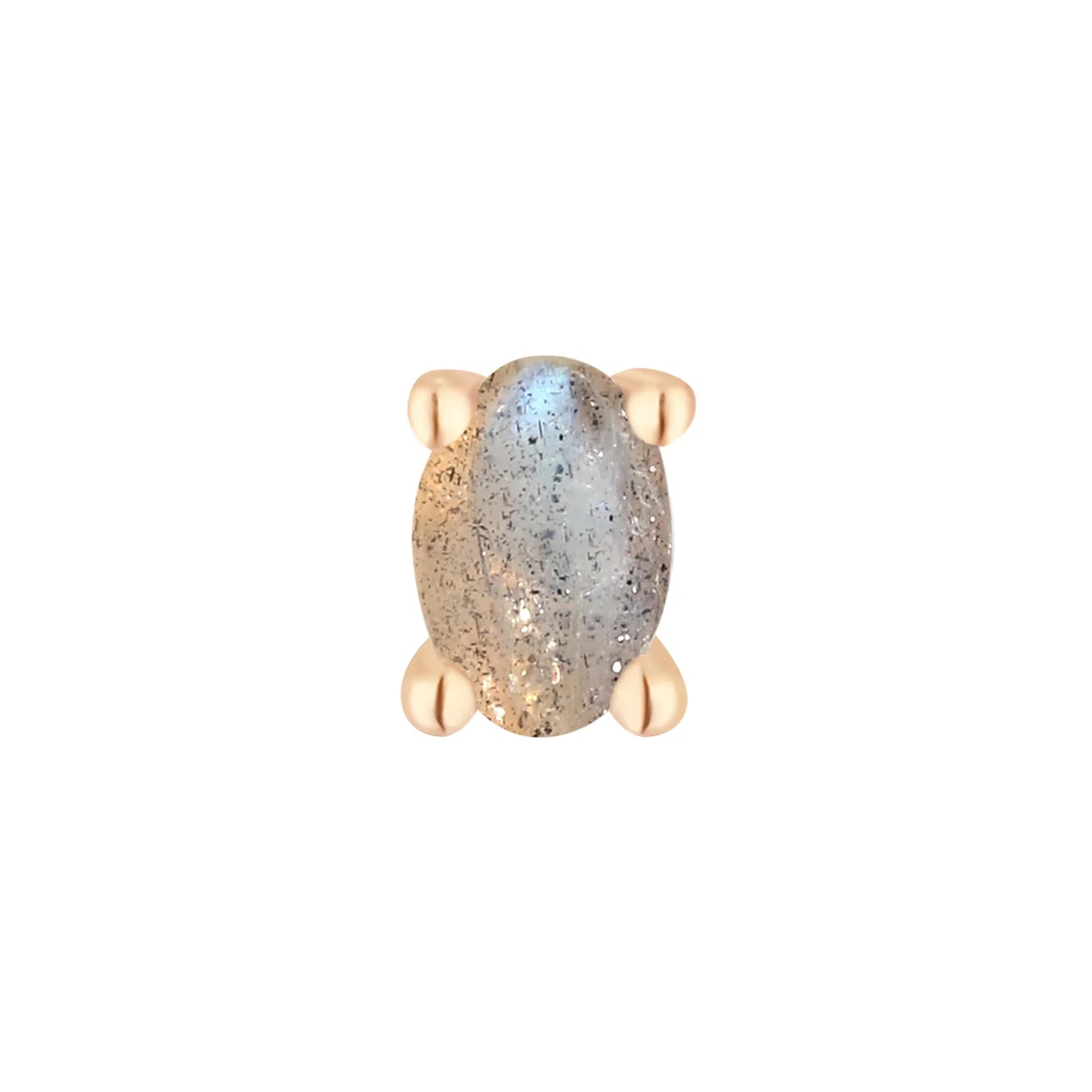 LABRADORITE OVAL - THREADLESS END *PRE-ORDER* Buddha Jewelry