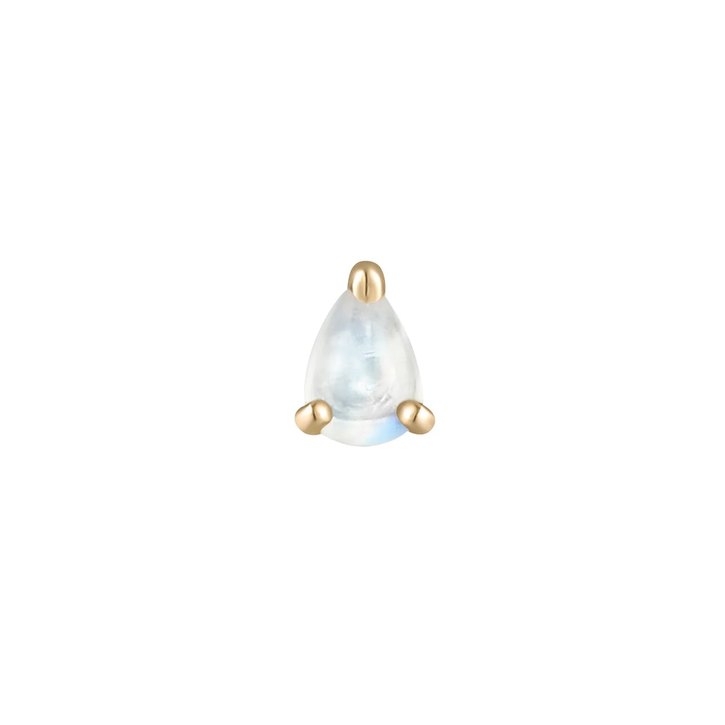 RAINBOW MOONSTONE PEAR - THREADLESS END *PRE-ORDER* Buddha Jewelry