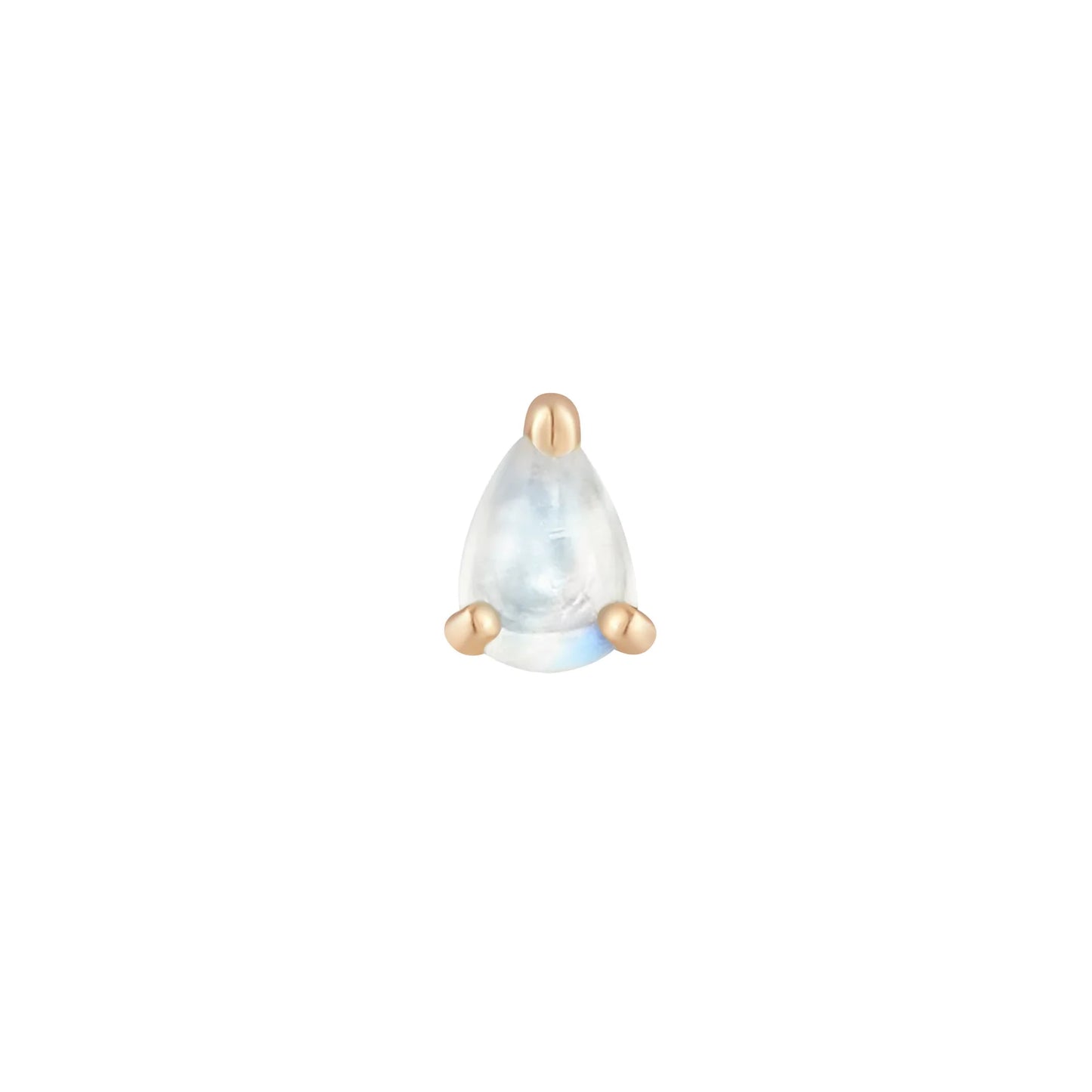 RAINBOW MOONSTONE PEAR - THREADLESS END *PRE-ORDER* Buddha Jewelry