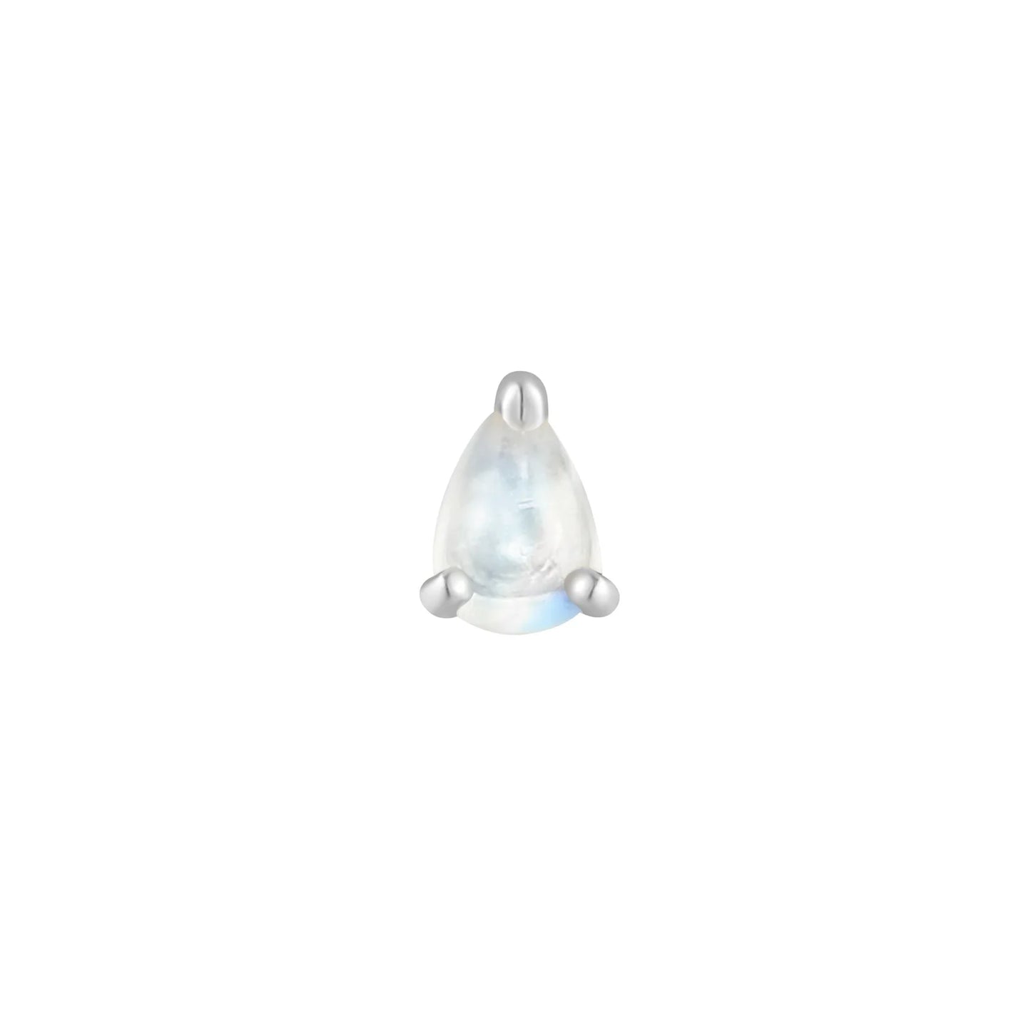 RAINBOW MOONSTONE PEAR - THREADLESS END *PRE-ORDER* Buddha Jewelry