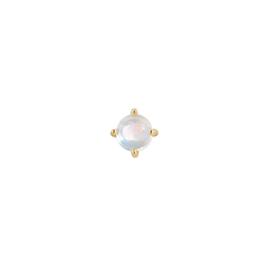 RAINBOW MOONSTONE PRONG - THREADLESS END *PRE-ORDER* Buddha Jewelry