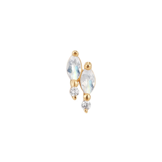 DREAMLAND + RAINBOW MOONSTONE - THREADLESS END *PRE-ORDER* Buddha Jewelry