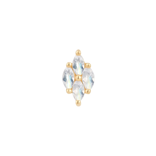 DREAM ON + RAINBOW MOONSTONE - THREADLESS END *PRE-ORDER* Buddha Jewelry