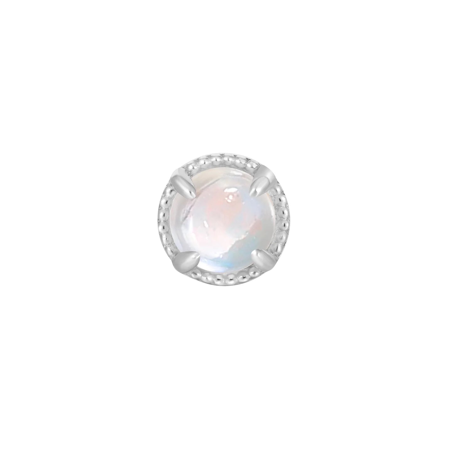 MANIFEST + RAINBOW MOONSTONE - THREADLESS END *PRE-ORDER* Buddha Jewelry