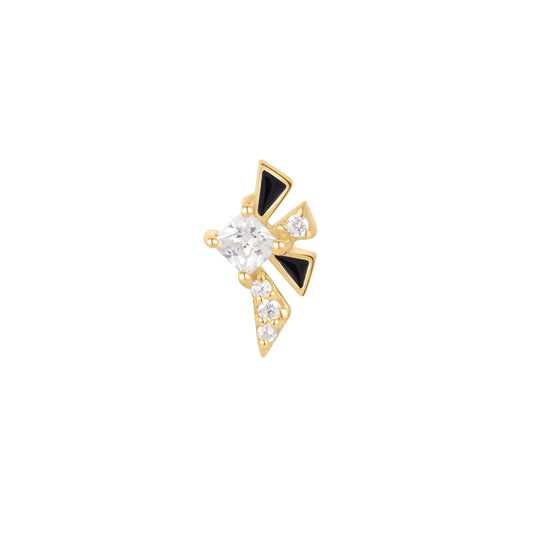 POWERHOUSE + BLACK ENAMEL - THREADLESS END *PRE-ORDER* Buddha Jewelry