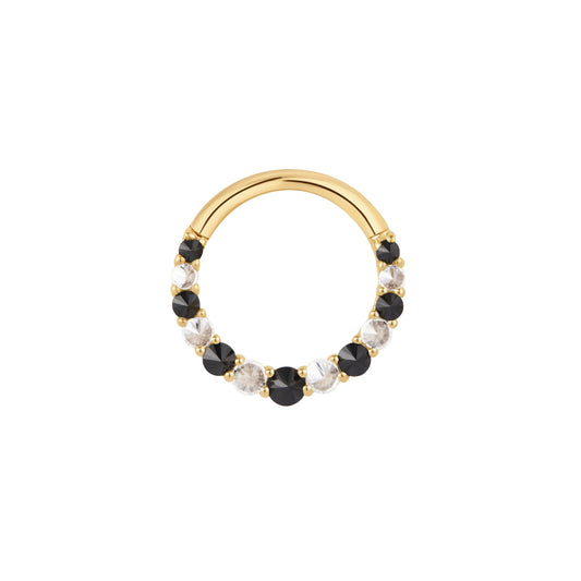 ECLIPSE + BLACK SPINEL - CLICKER RING *PRE-ORDER* Buddha Jewelry