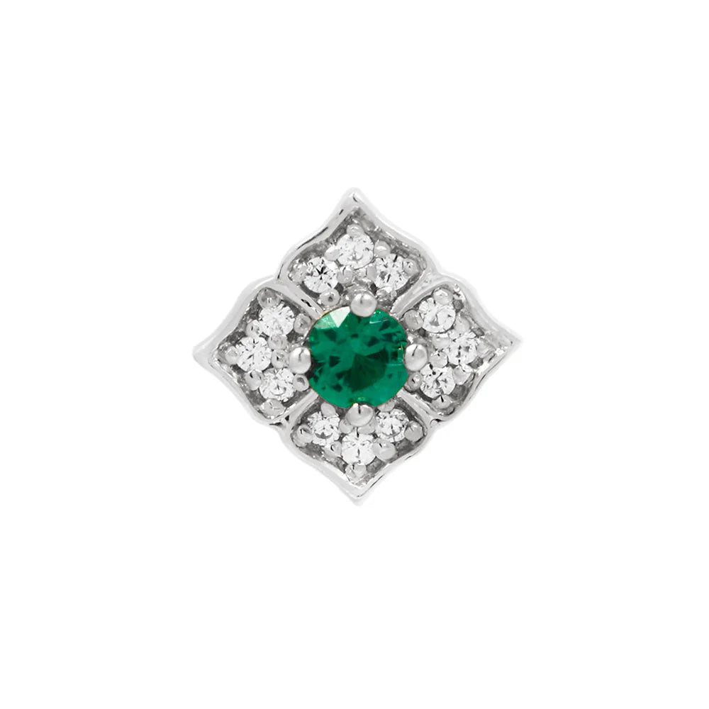 GRACE + GREEN SPINEL - THREADLESS END *PRE-ORDER* Buddha Jewelry