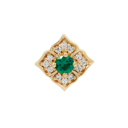 GRACE + GREEN SPINEL - THREADLESS END *PRE-ORDER* Buddha Jewelry
