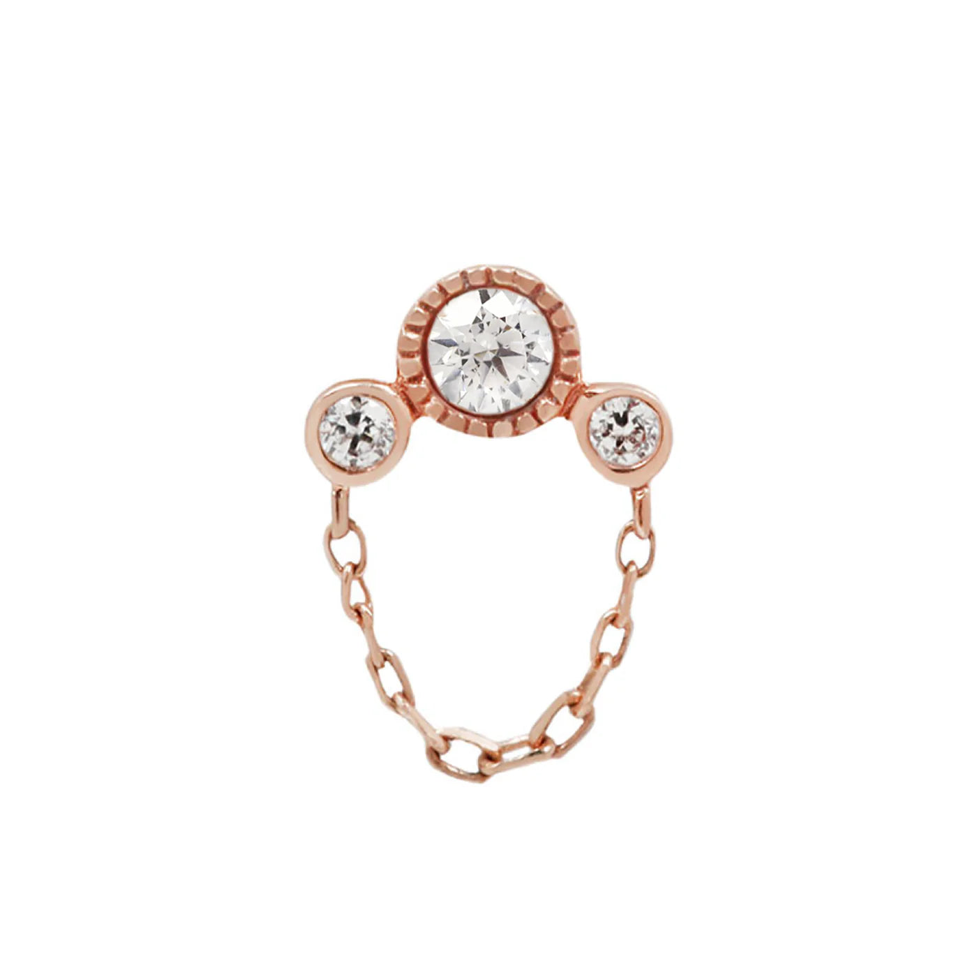 HALSTON + GENUINE DIAMOND - THREADLESS END *PRE-ORDER* Buddha Jewelry