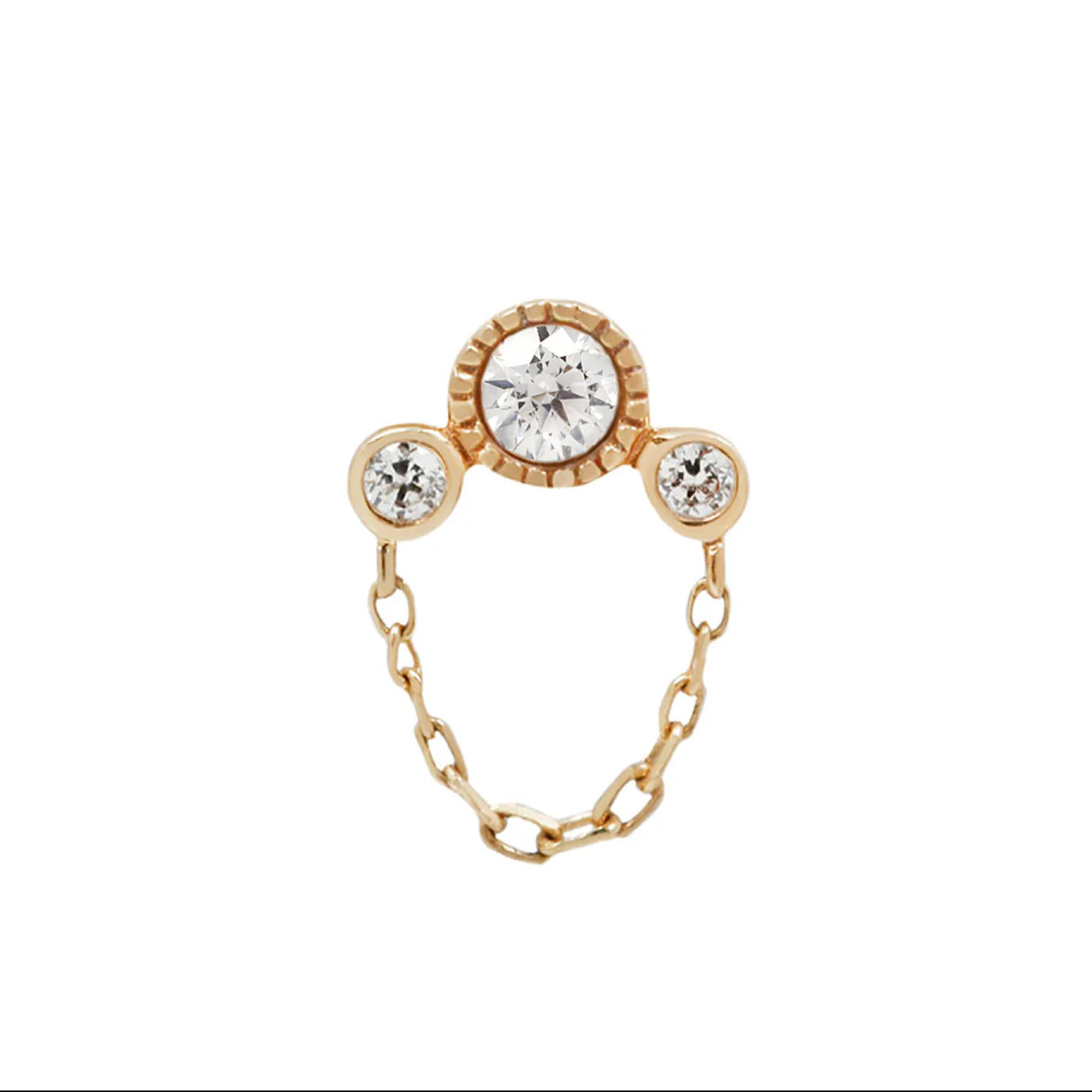 HALSTON + GENUINE DIAMOND - THREADLESS END *PRE-ORDER* Buddha Jewelry