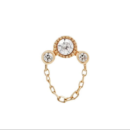 HALSTON + GENUINE DIAMOND - THREADLESS END *PRE-ORDER* Buddha Jewelry