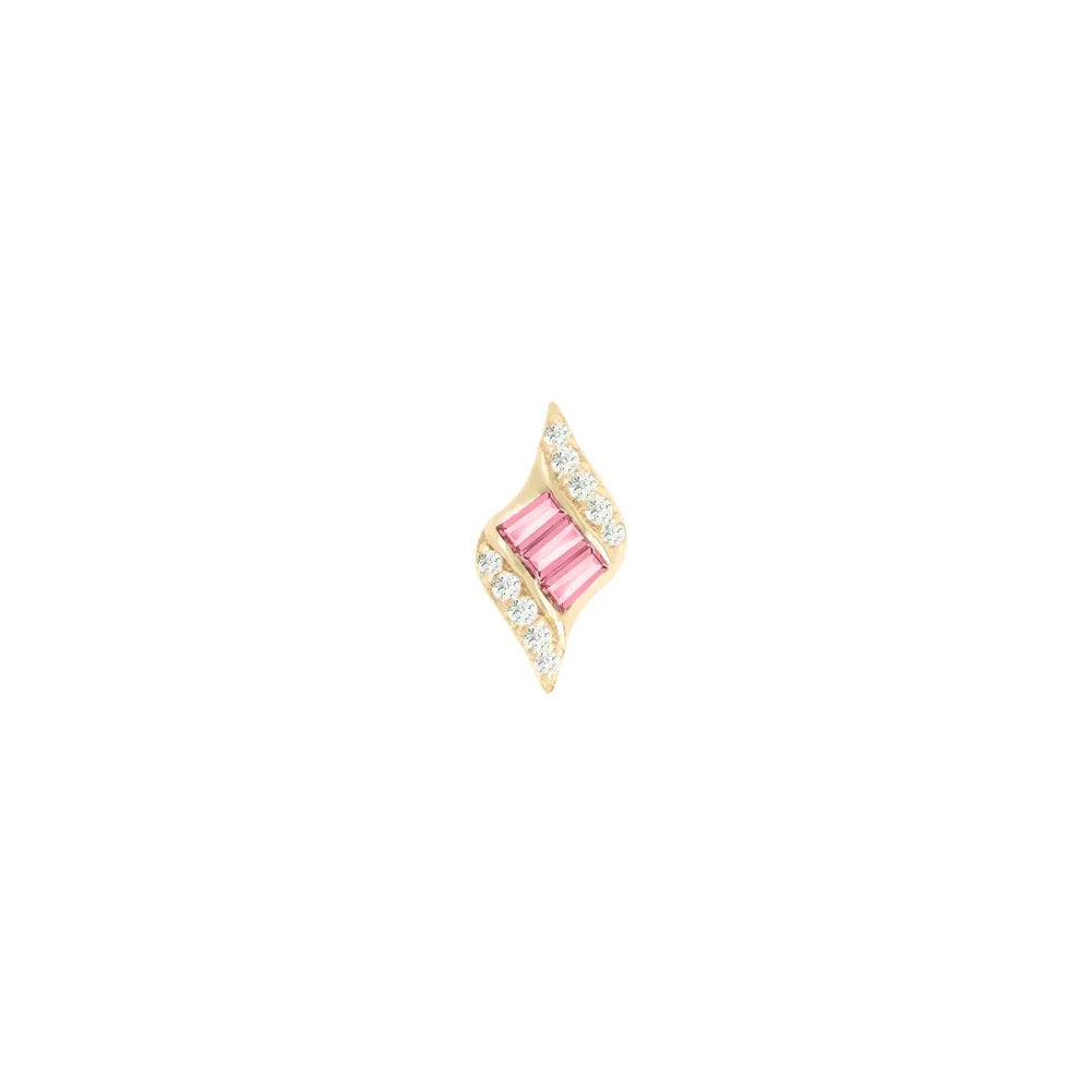 INTRIGUE + PINK TOURMALINE  - THREADLESS END *PRE-ORDER* Buddha Jewelry