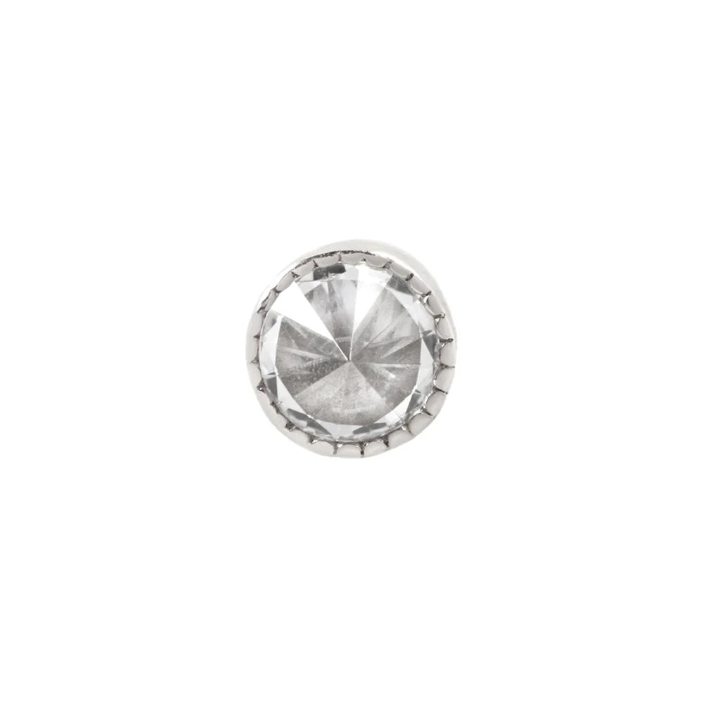 MILGRAIN REVERSE SET - THREADLESS END *PRE-ORDER* Buddha Jewelry