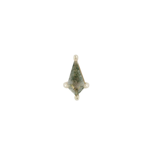 MINI SOHO + MOSS AGATE - THREADLESS END *PRE-ORDER* Buddha Jewelry
