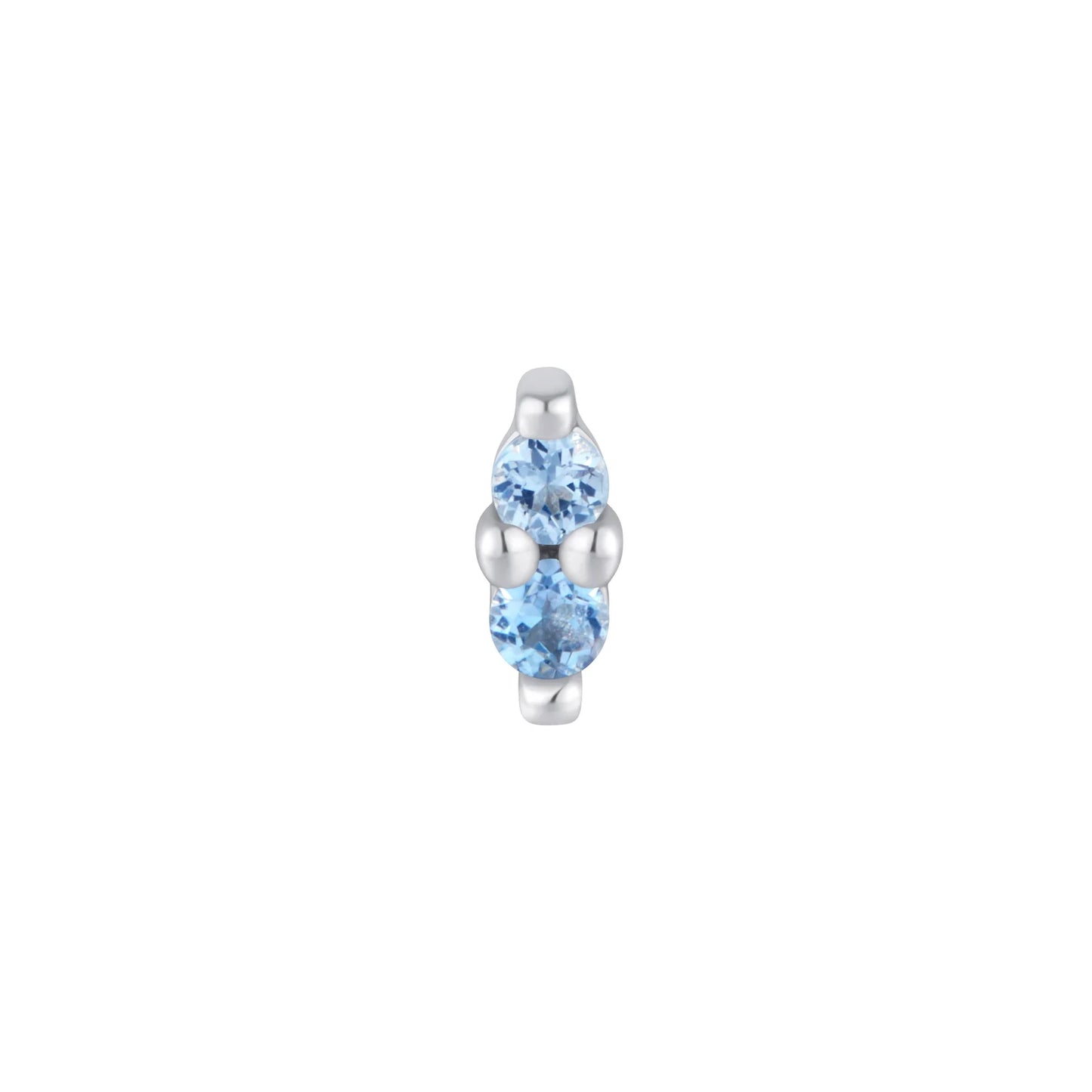 MISHKA 2 + LONDON BLUE TOPAZ - THREADLESS END *PRE-ORDER* Buddha Jewelry
