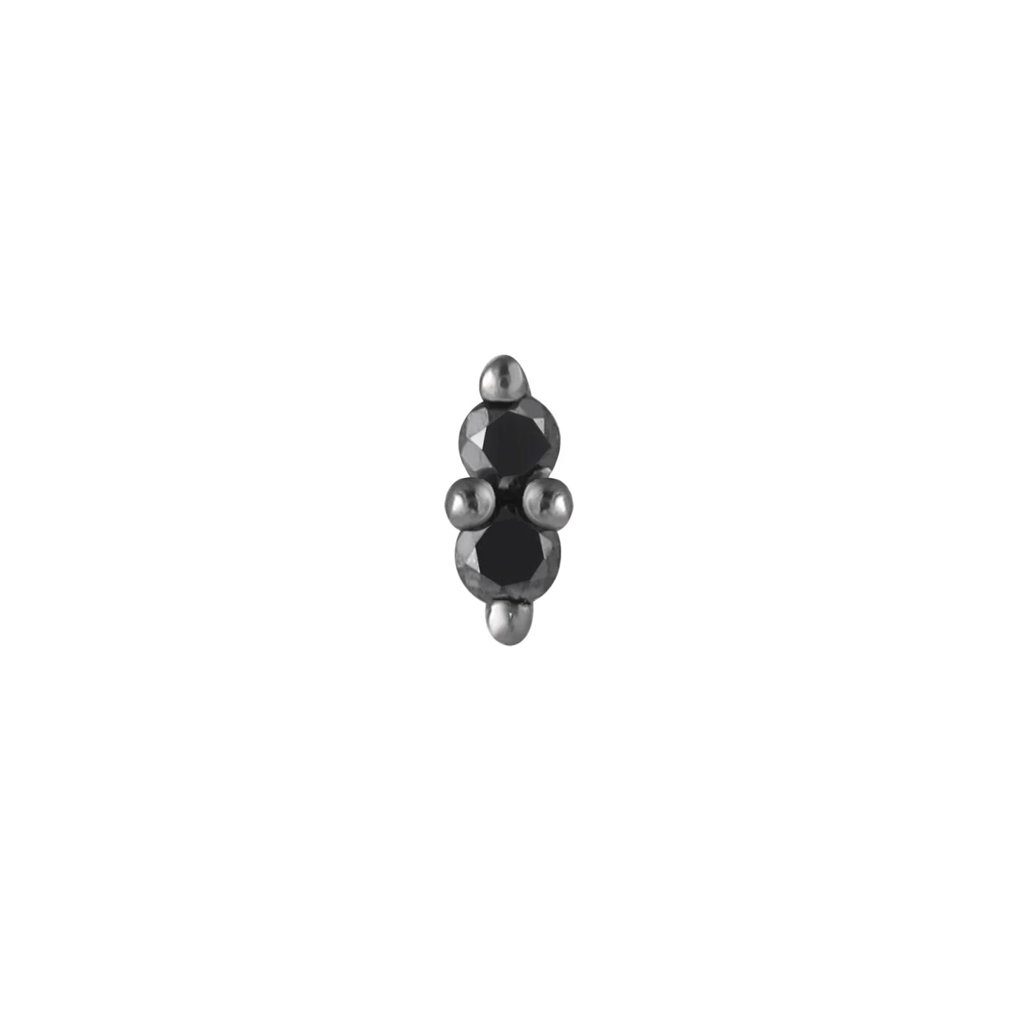 MISHKA 2 + RHODIUM - THREADLESS END *PRE-ORDER* Buddha Jewelry