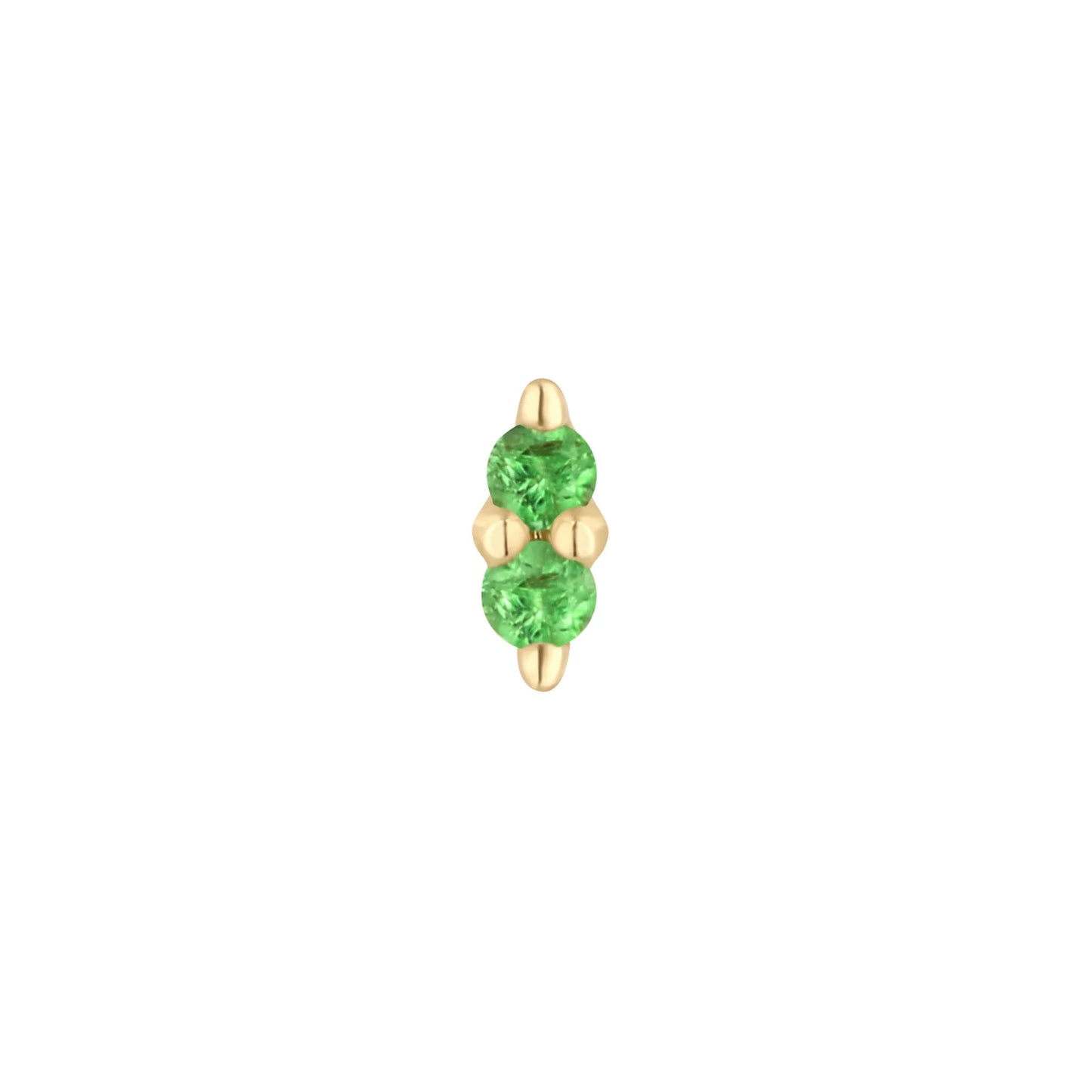MISHKA 2 + TSAVORITE - THREADLESS END *PRE-ORDER* Buddha Jewelry