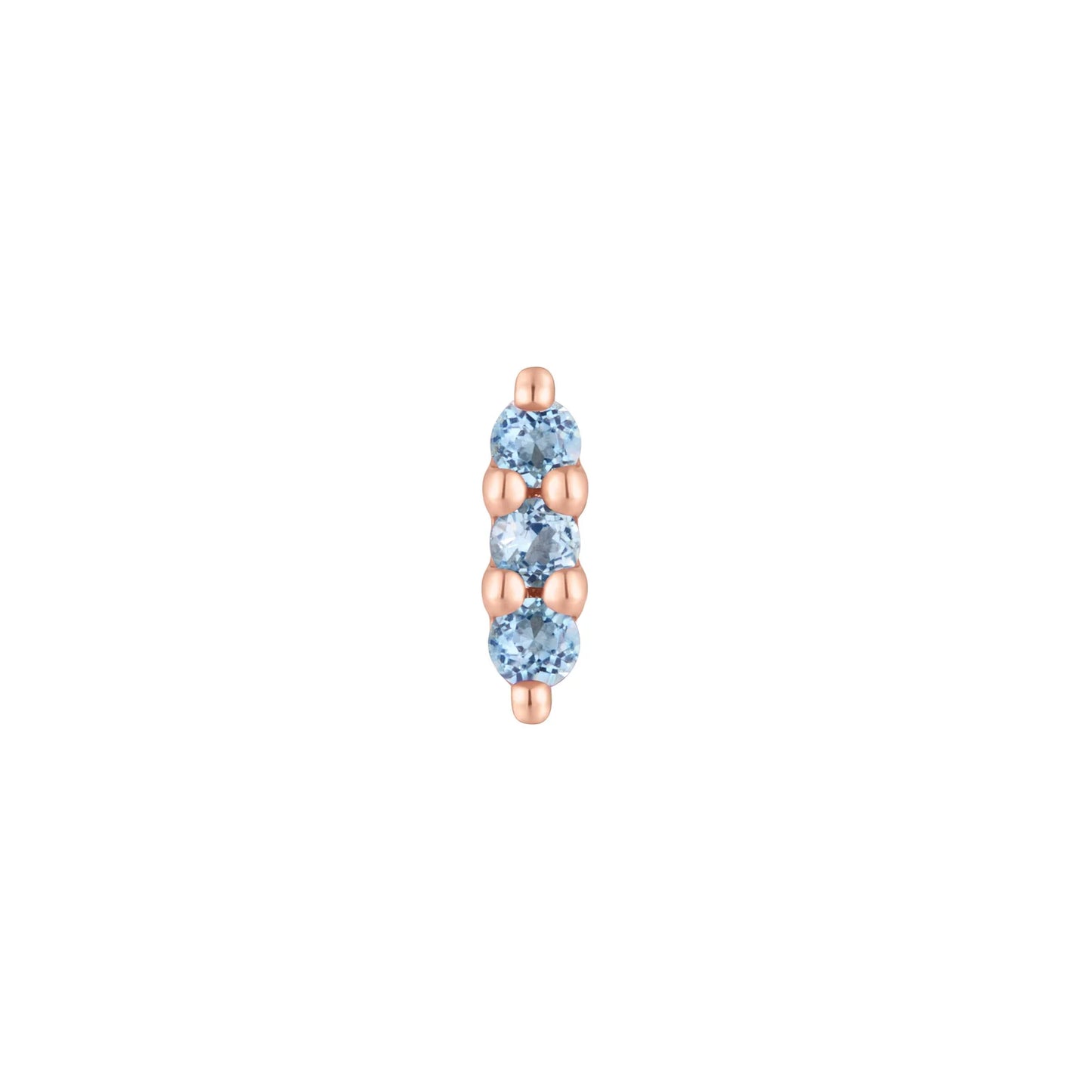 MISHKA 3 + LONDON BLUE TOPAZ - THREADLESS END *PRE-ORDER* Buddha Jewelry