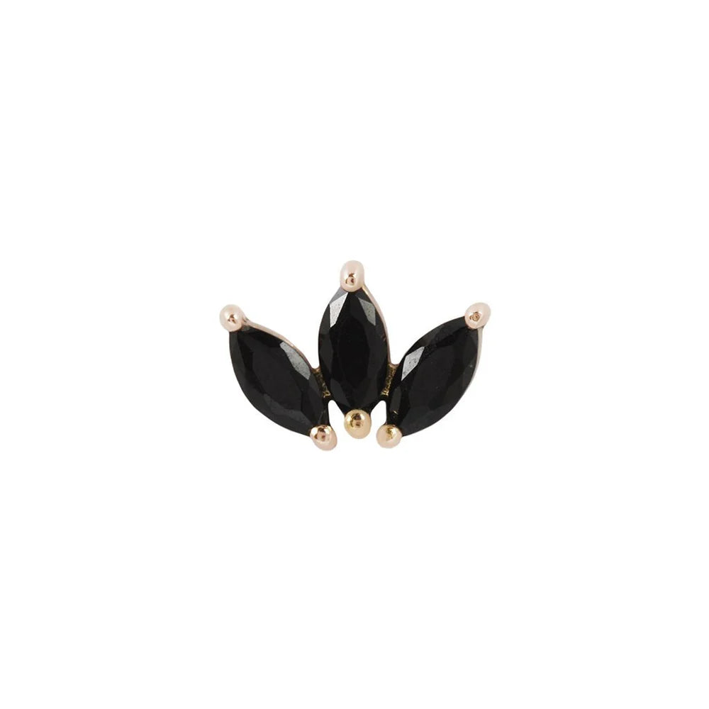 MOET + BLACK SPINEL - THREADLESS END *PRE-ORDER* Buddha Jewelry