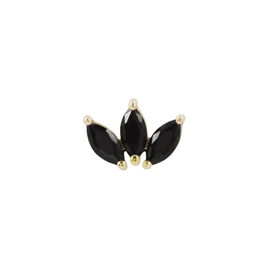 MOET + BLACK SPINEL - THREADLESS END *PRE-ORDER* Buddha Jewelry