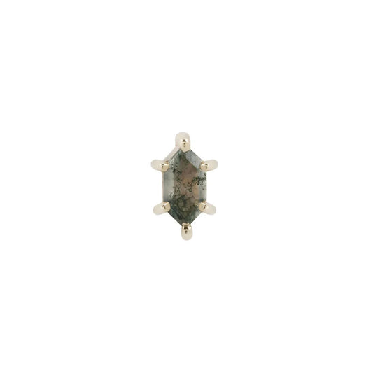 OH HELL YES! + MOSS AGATE - THREADLESS END *PRE-ORDER* Buddha Jewelry
