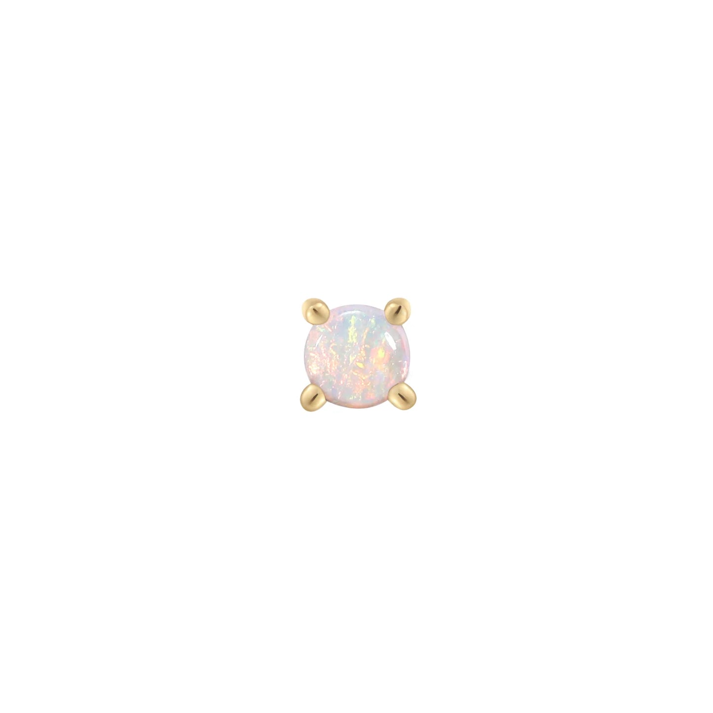 GENUINE OPAL PRONG - THREADLESS END *PRE-ORDER* Buddha Jewelry