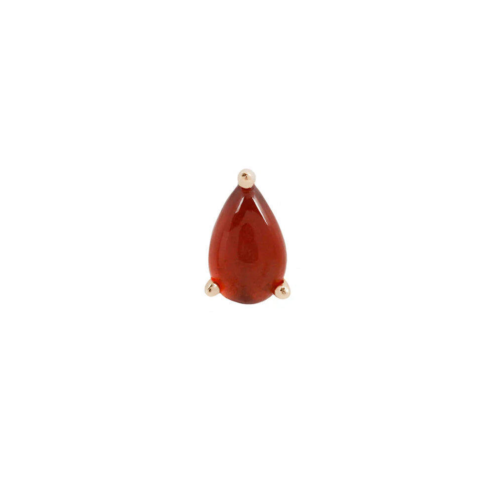 GARNET PEAR - THREADLESS END *PRE-ORDER* Buddha Jewelry