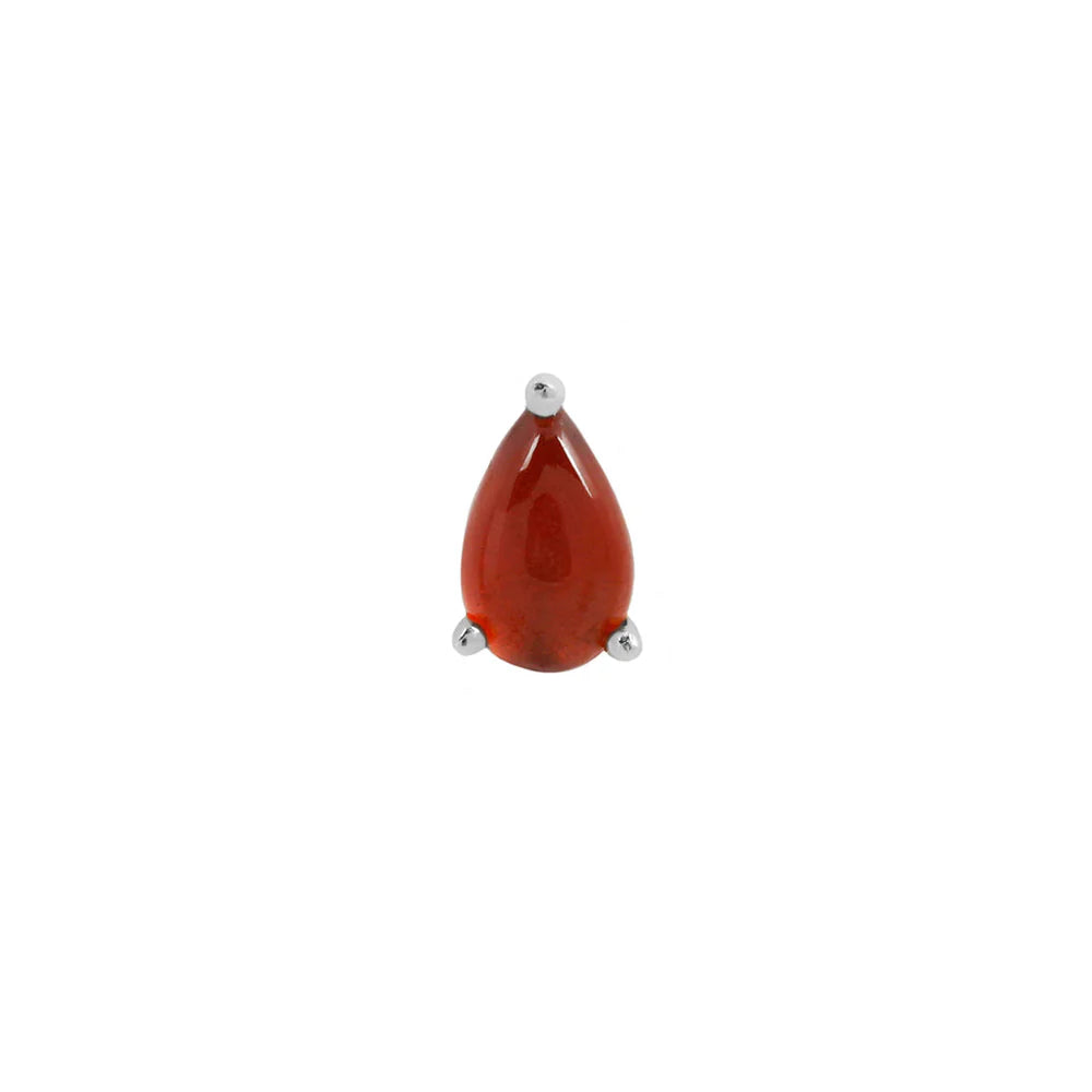 GARNET PEAR - THREADLESS END *PRE-ORDER* Buddha Jewelry