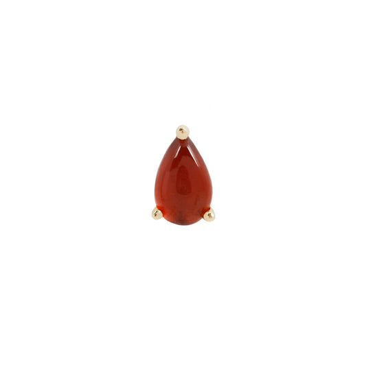 GARNET PEAR - THREADLESS END *PRE-ORDER* Buddha Jewelry