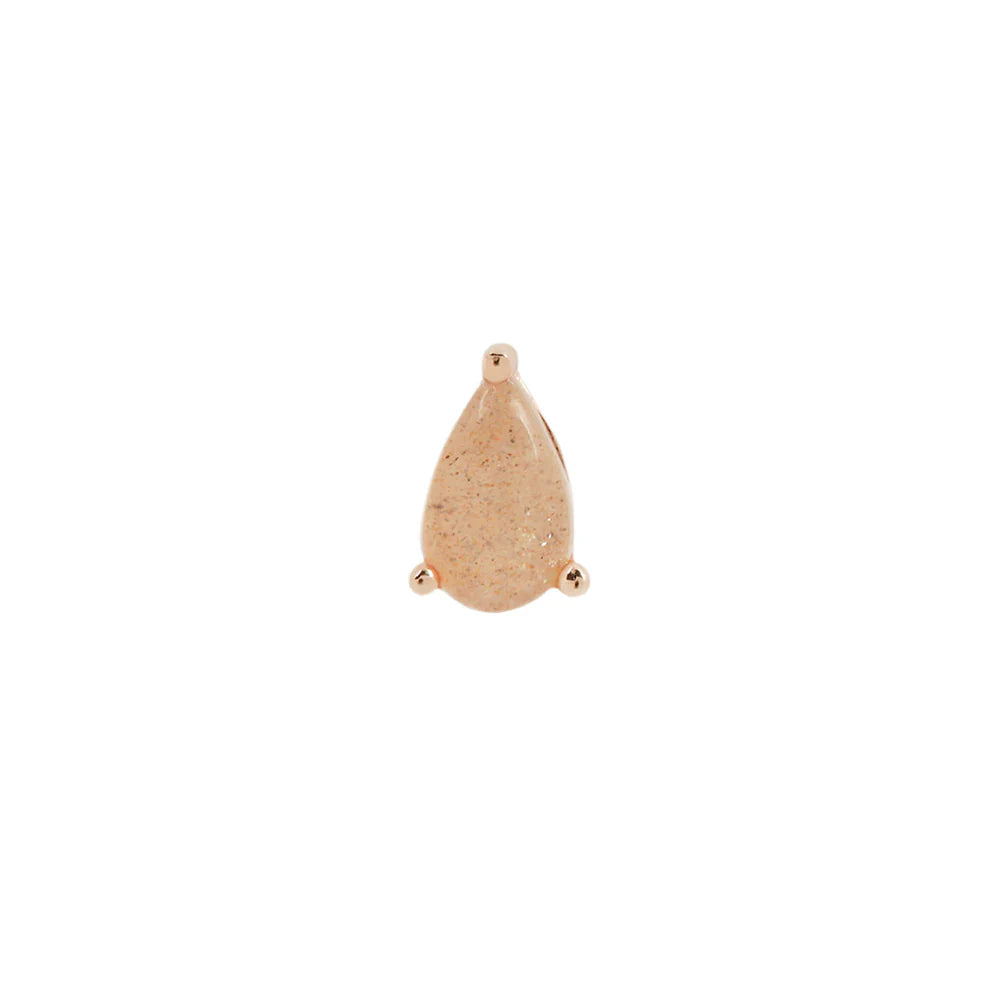 SUNSTONE PEAR - THREADLESS END *PRE-ORDER* Buddha Jewelry