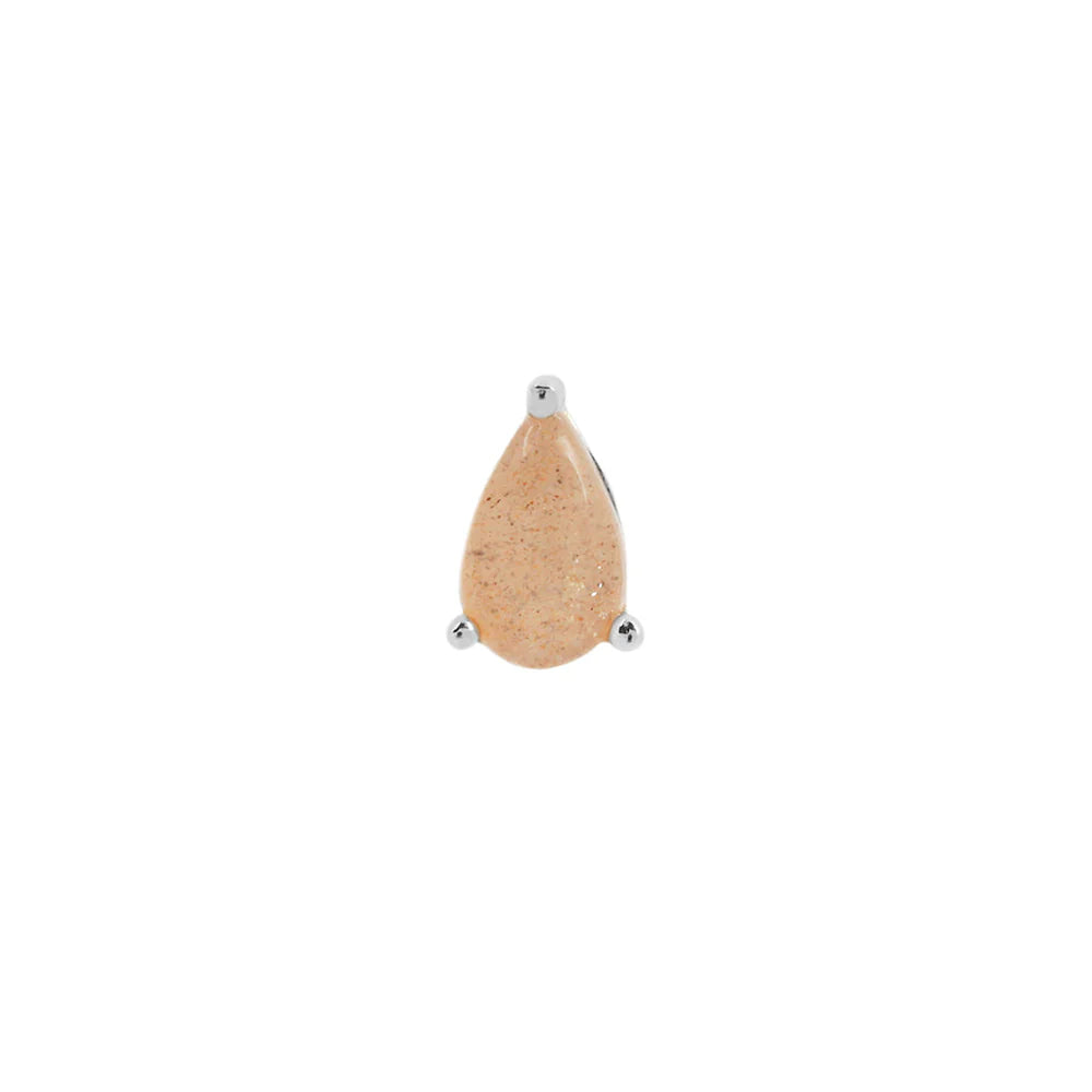 SUNSTONE PEAR - THREADLESS END *PRE-ORDER* Buddha Jewelry