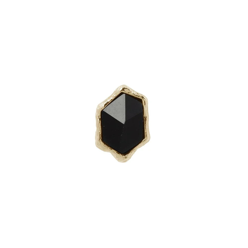 PUMP UP THE VOLUME + BLACK SPINEL - THREADLESS END *PRE-ORDER* Buddha Jewelry