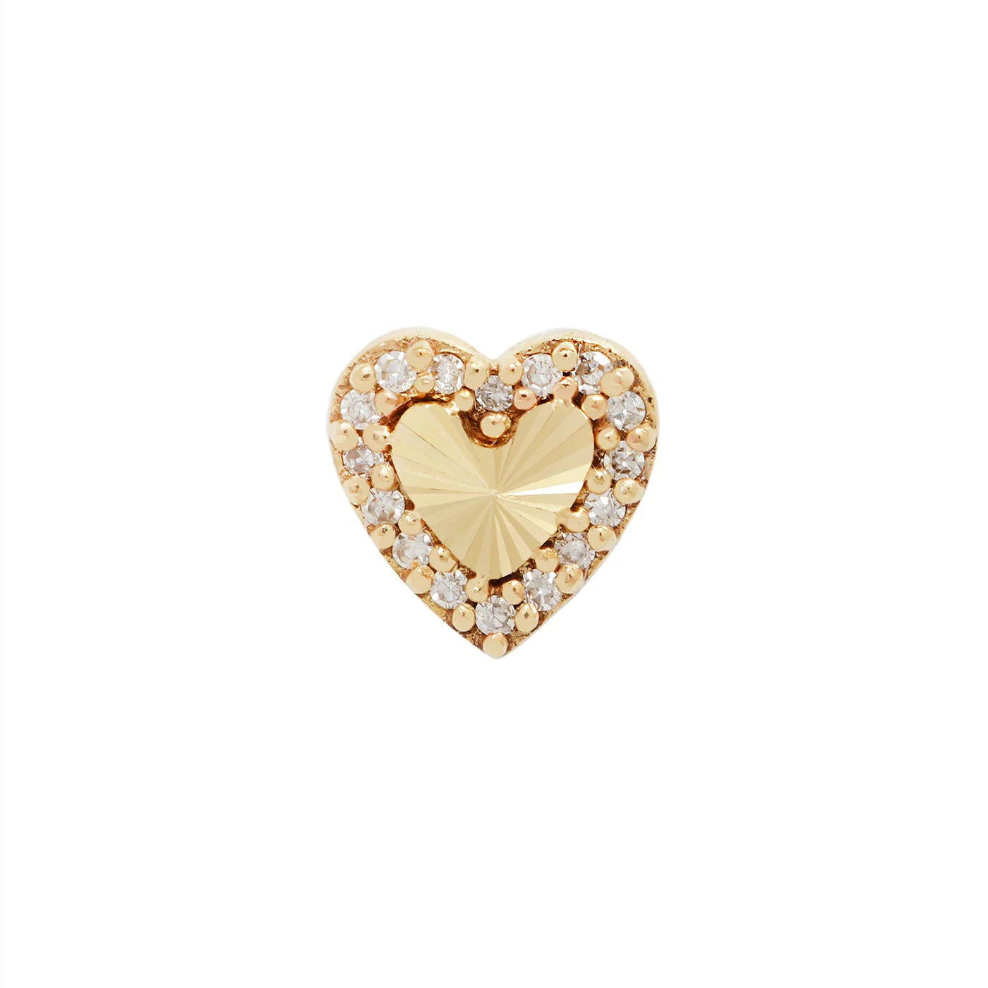 REBEL HEART + DIAMOND - THREADLESS END *PRE-ORDER* Buddha Jewelry