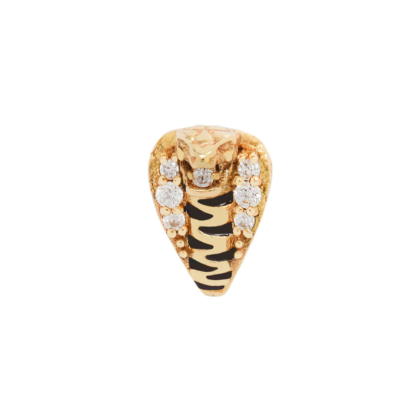 SAVAGE + BLACK ENAMEL - THREADLESS END *PRE-ORDER* Buddha Jewelry