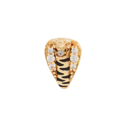SAVAGE + BLACK ENAMEL - THREADLESS END *PRE-ORDER* Buddha Jewelry
