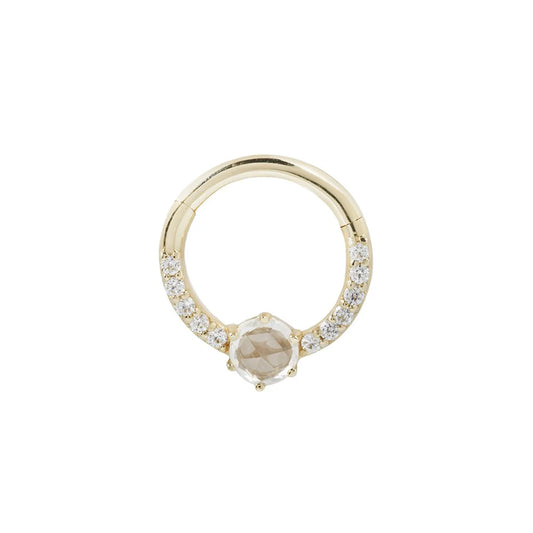 TINSLEY + WHITE SAPPHIRE - CLICKER RING *PRE-ORDER* Buddha Jewelry