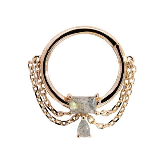 ROSALYN + LABRADORITE - CLICKER RING *PRE-ORDER* Junipurr Jewelry
