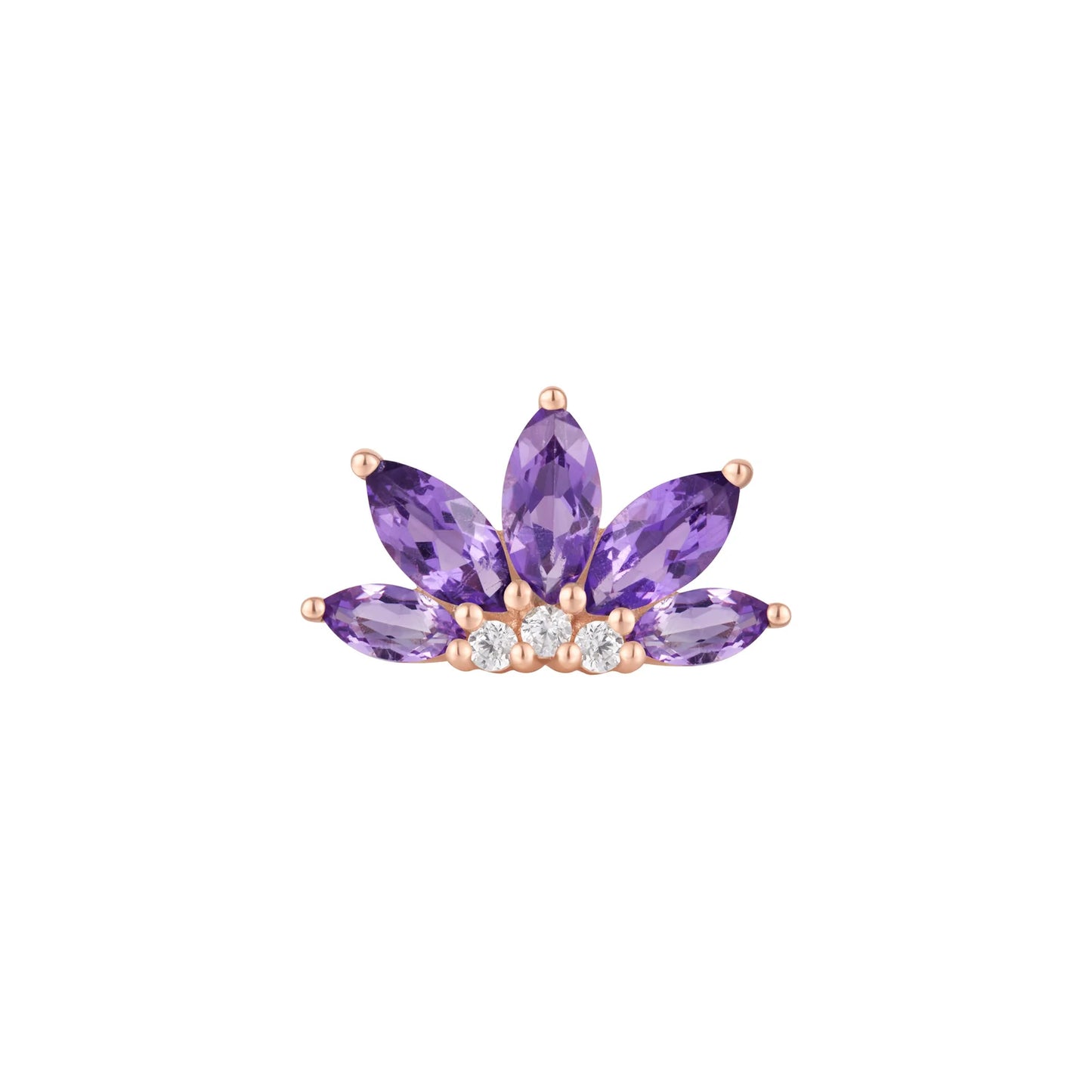 VALENTINA + AMETHYST - THREADLESS END *PRE-ORDER* Buddha Jewelry