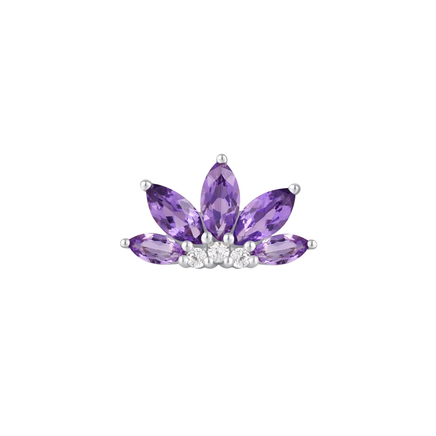 VALENTINA + AMETHYST - THREADLESS END *PRE-ORDER* Buddha Jewelry