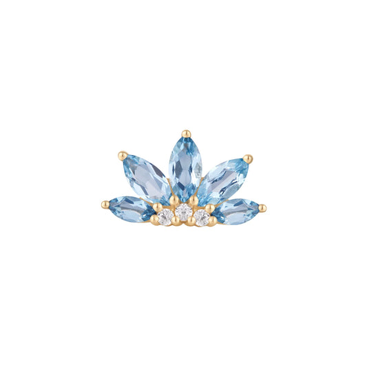 VALENTINA + LONDON BLUE TOPAZ - THREADLESS END *PRE-ORDER* Buddha Jewelry