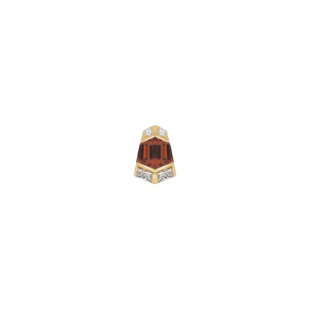 VERA + GARNET - THREADLESS END *PRE-ORDER* Buddha Jewelry