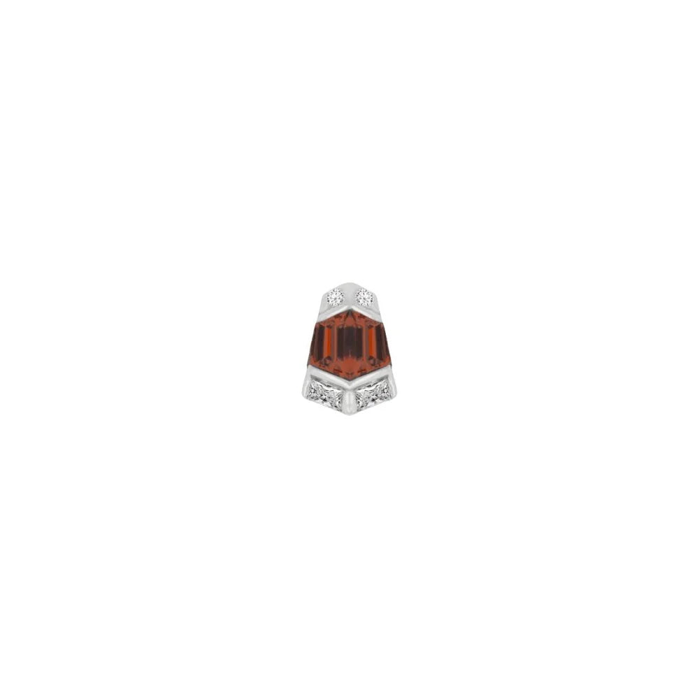 VERA + GARNET - THREADLESS END *PRE-ORDER* Buddha Jewelry